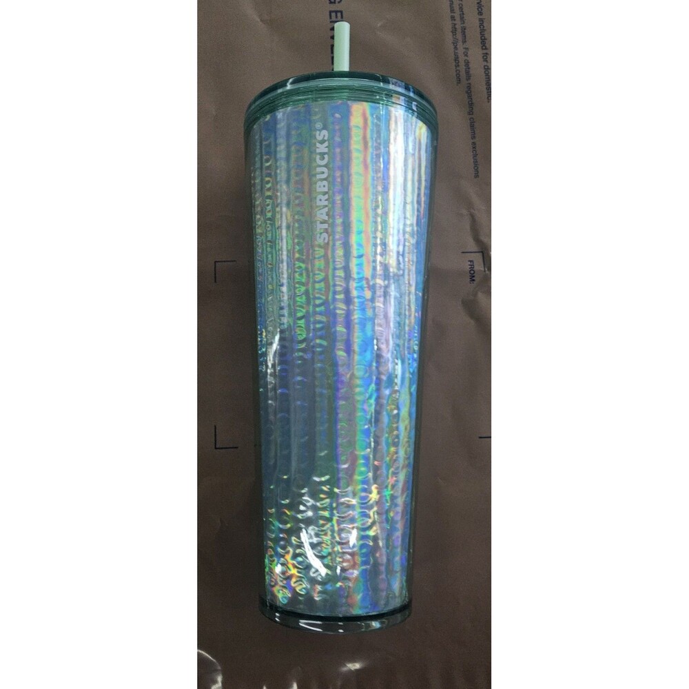 Starbucks 2020 Tumbler - 24 oz - Rare Iridescent Bubble Mint Green